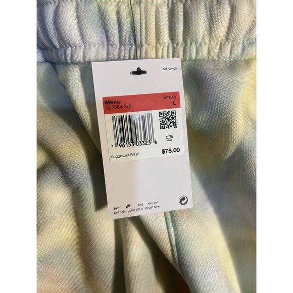 Nike Sportswear Club Fleece Joggers Large Tie-Dye Pastel Embroidered Logo NWT - Picture 5 of 6